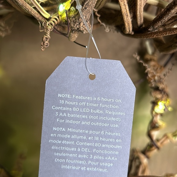 Pottery Barn Woodland Stag Lit Wreath BNIB - Picture 6 of 8